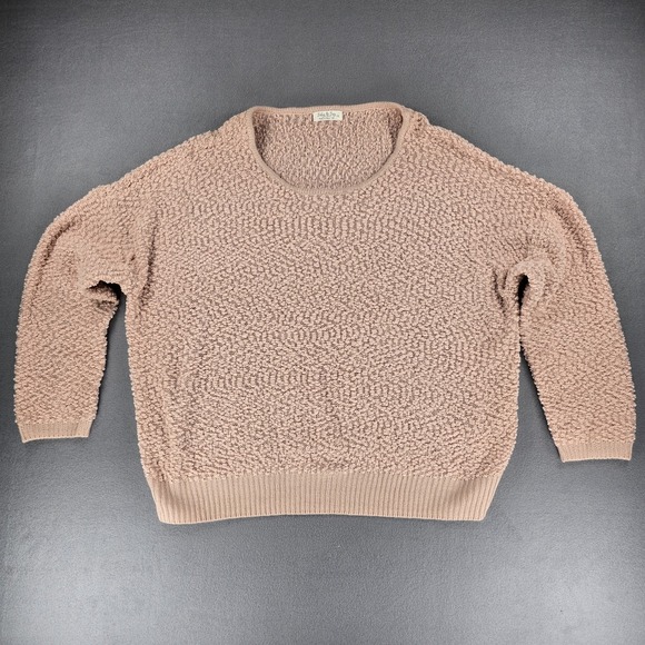 Jolie Joy‎ Sweater Women's 3X Plus Size Chunky Knit Lightweight Pale Mauve Cozy - Picture 1 of 6